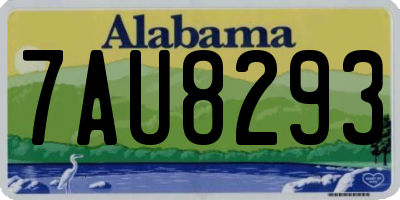 AL license plate 7AU8293