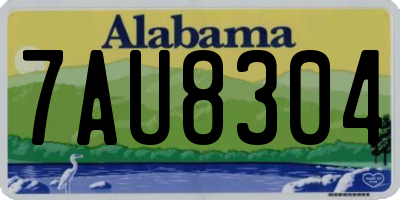 AL license plate 7AU8304
