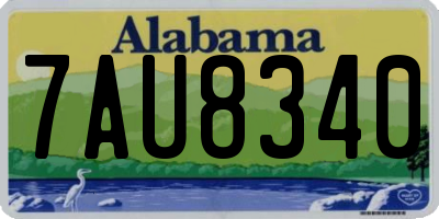 AL license plate 7AU8340