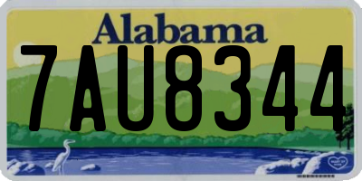AL license plate 7AU8344