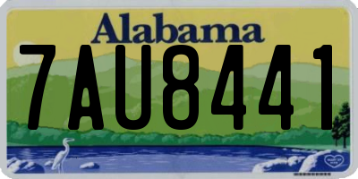 AL license plate 7AU8441