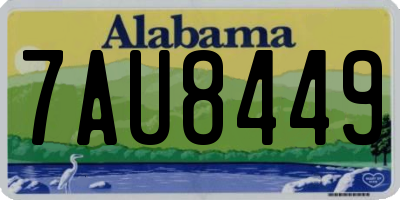 AL license plate 7AU8449