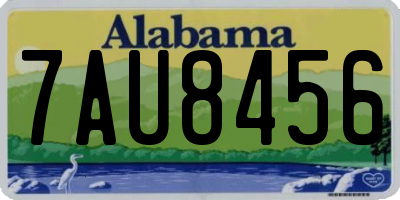 AL license plate 7AU8456