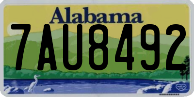 AL license plate 7AU8492