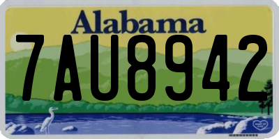 AL license plate 7AU8942