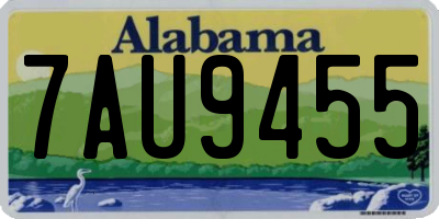 AL license plate 7AU9455