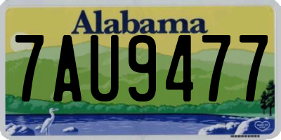 AL license plate 7AU9477
