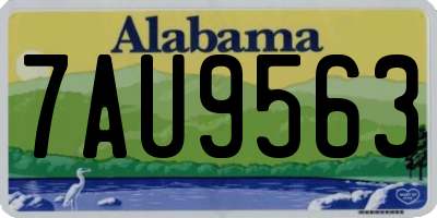 AL license plate 7AU9563
