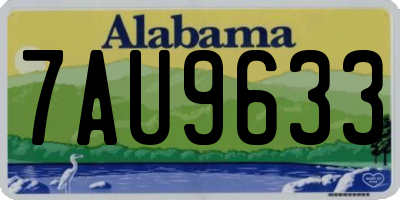 AL license plate 7AU9633