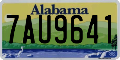 AL license plate 7AU9641