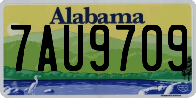AL license plate 7AU9709