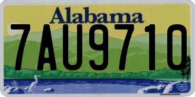 AL license plate 7AU9710