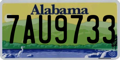 AL license plate 7AU9733
