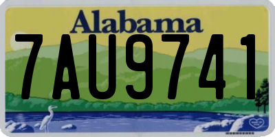AL license plate 7AU9741