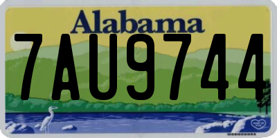 AL license plate 7AU9744