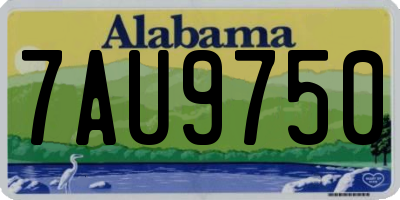 AL license plate 7AU9750