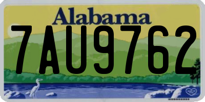 AL license plate 7AU9762