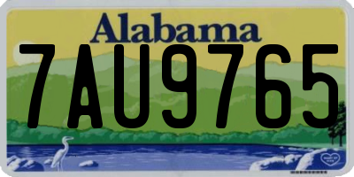 AL license plate 7AU9765