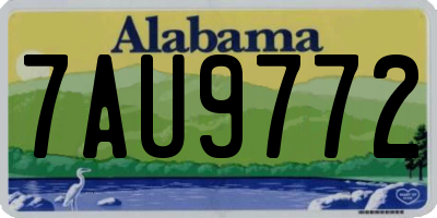 AL license plate 7AU9772