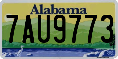 AL license plate 7AU9773