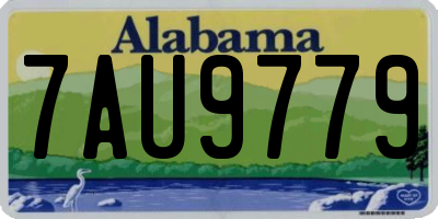 AL license plate 7AU9779