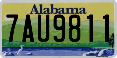 AL license plate 7AU9811