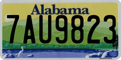 AL license plate 7AU9823