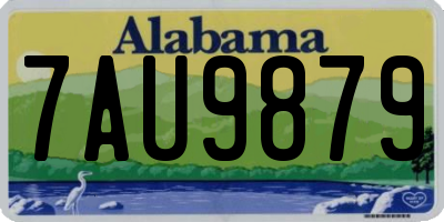 AL license plate 7AU9879