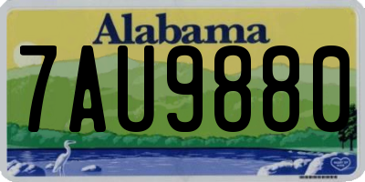 AL license plate 7AU9880