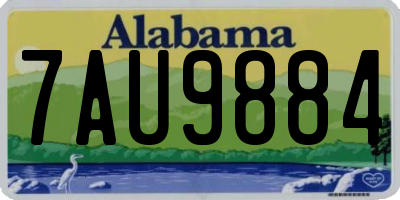 AL license plate 7AU9884