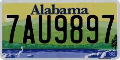 AL license plate 7AU9897