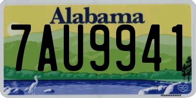 AL license plate 7AU9941
