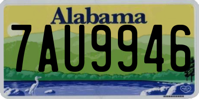AL license plate 7AU9946