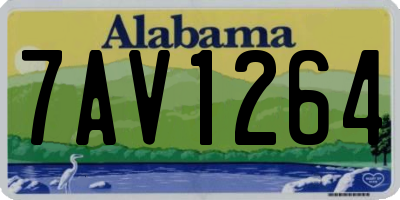 AL license plate 7AV1264