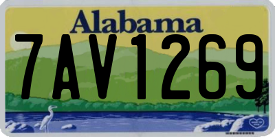 AL license plate 7AV1269