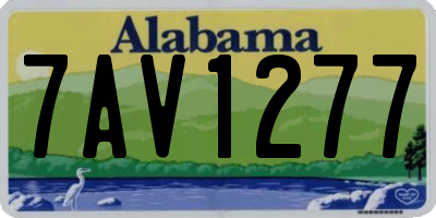 AL license plate 7AV1277