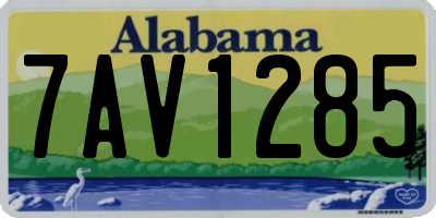 AL license plate 7AV1285