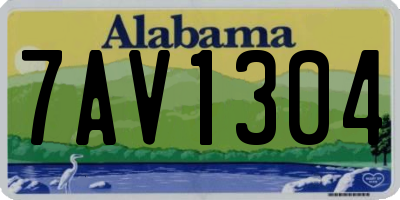 AL license plate 7AV1304