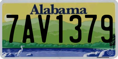 AL license plate 7AV1379
