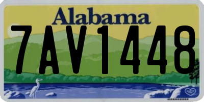 AL license plate 7AV1448