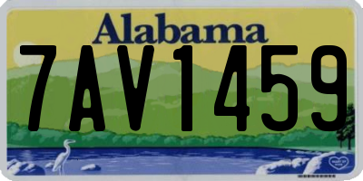 AL license plate 7AV1459