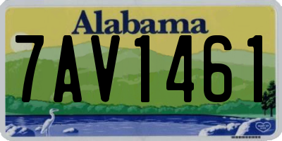 AL license plate 7AV1461