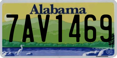 AL license plate 7AV1469