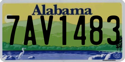 AL license plate 7AV1483