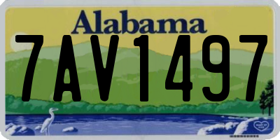 AL license plate 7AV1497
