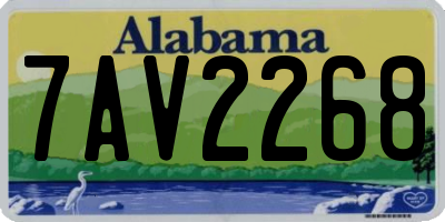 AL license plate 7AV2268
