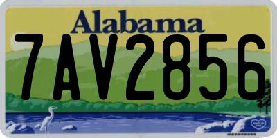 AL license plate 7AV2856