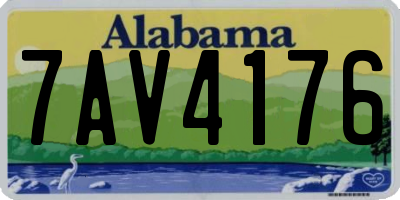 AL license plate 7AV4176