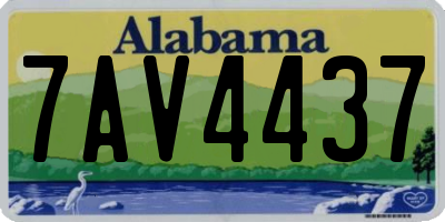 AL license plate 7AV4437