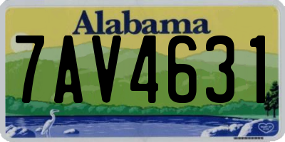 AL license plate 7AV4631